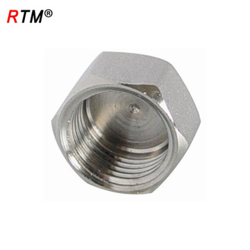 L 17 4 12 brass cap female threaded copper pipe fitting Brass threaded fitting